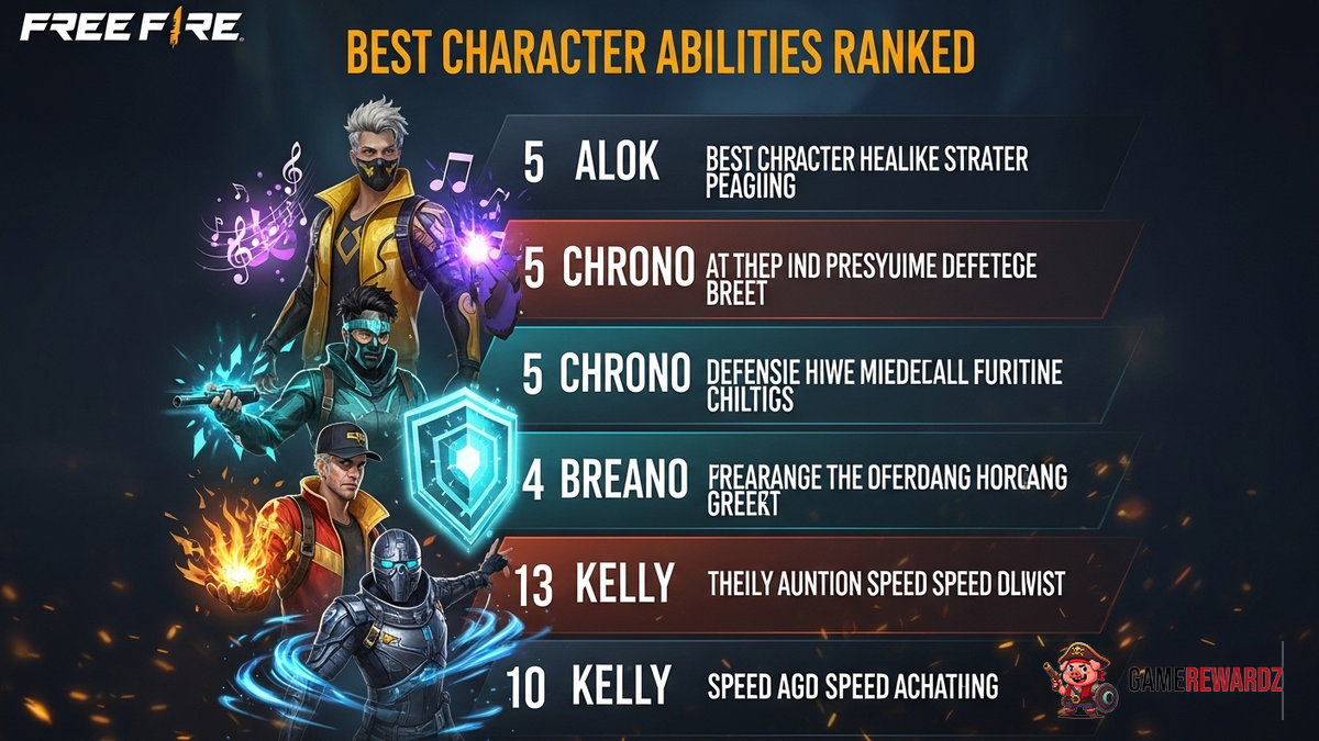 Free Fire Best Character Abilities Ranked